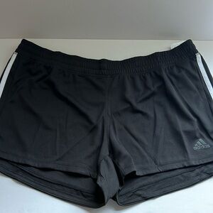 NWT Adidas Women's Pacer Woven Training Shorts Black/White XL